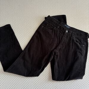 Ralph Lauren Corduroy Pants 6 Black Trousers Prep Academia Western Blue Label